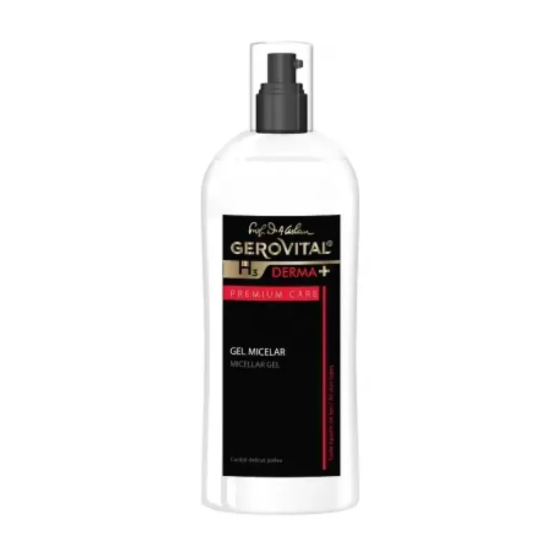 Gel micelar Gerovital H3 Derma+ Premium Care, 150 ml, Farmec Plată sigură